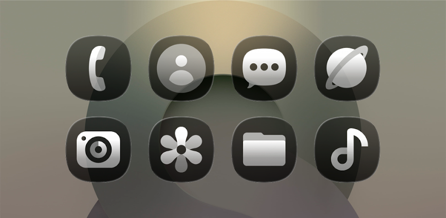 OneGlass [Dark] Icon Pack v1.1 APK [Full Version]