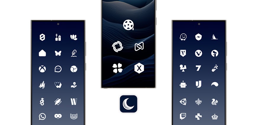 White Moonlight Icon Pack v5.6 APK [Full Version]